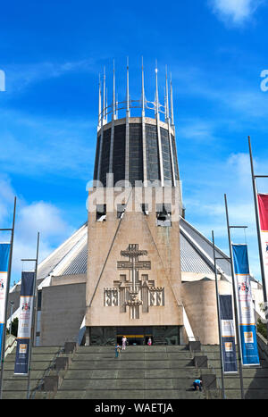 Cathédrale métropolitaine de Liverpool, Liverpool, Angleterre, Grande-Bretagne, Royaume-Uni, la plus grande cathédrale catholique du pays, un bâtiment classé grade II. Banque D'Images