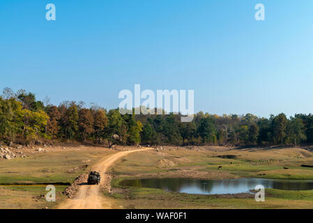 Paysage à Pench dans le Madhya Pradesh, en Inde Banque D'Images