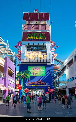 Fremont Street Experience, le centre-ville, Las Vegas, Nevada, USA Banque D'Images