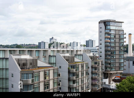 Nottingham un développement, capturés dans le toit de Loxley House sur la rue Station, à Nottingham, Angleterre Royaume-uni Banque D'Images