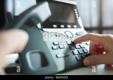 Clavier téléphonique composition concept pour la communication, contactez-nous et le service clientèle assistance Banque D'Images