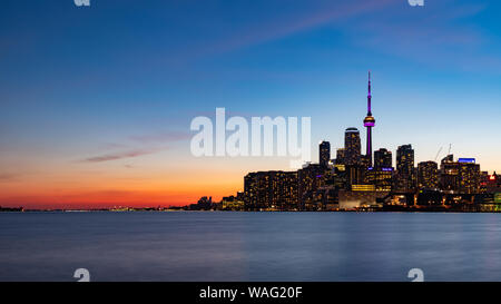 Une photo de soleil sur Toronto. Banque D'Images