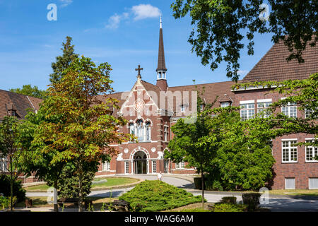 Architecture, universitaire, de l'extérieur, l'enregistrement sur le terrain, de la construction, DE, DEU, Allemagne, Düsseldorf, Europe, protestante, photo couleur, couleur, impression couleur Banque D'Images