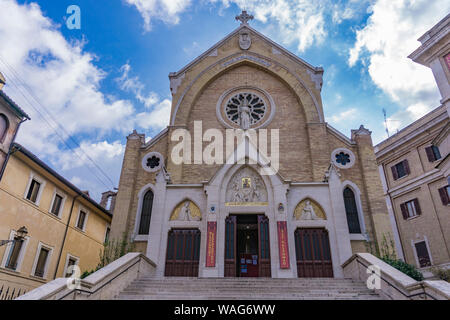 Entrée d'église de saint Alphonse de Liguori à Rome, Italie Banque D'Images