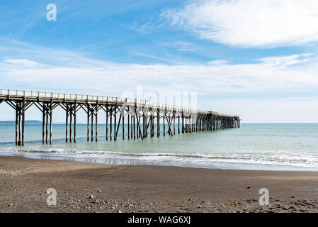 San Simeon Pier en Californie. Banque D'Images