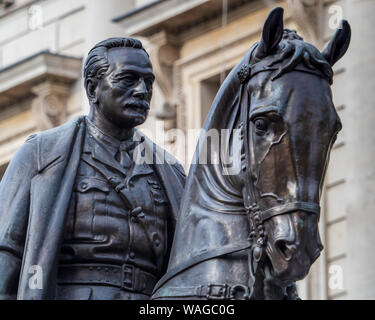 Earl Haig Whitehall Memorial.1937 sculpteur Alfred Frank Hardiman. Le Maréchal Earl Haig, commandant en chef des armées britanniques en France 1915-1918 Banque D'Images