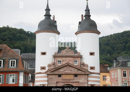 - Bruckentor Bridge Tower Museum, Heidelberg, Allemagne Banque D'Images