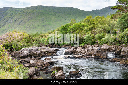 Rivière Erriff, Aasleagh, Mayo, Irlande Banque D'Images