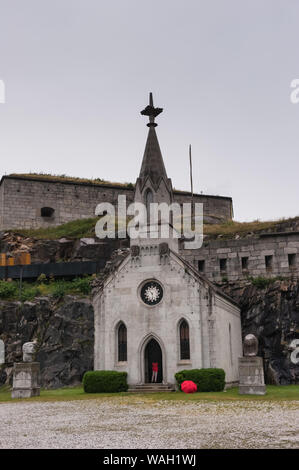 Fortezza fort dans le Tyrol du Sud, Italie Banque D'Images