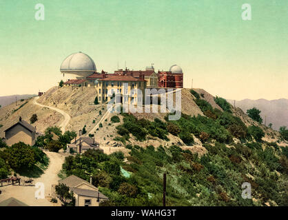 L'Observatoire Lick, Mt. Hamilton, en Californie, vers 1902 Banque D'Images