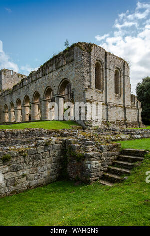 Monastère de St Mary et St Chad de Buildwas, ou l'abbaye de Buildwas, Shropshire, Angleterre Banque D'Images