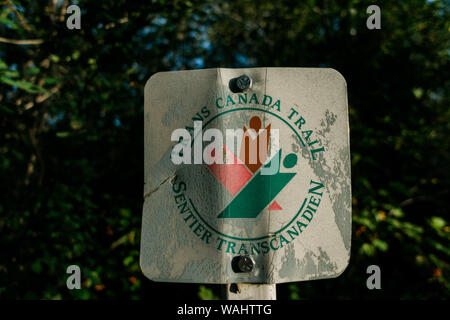 Une signalisation Trans Canada Banque D'Images