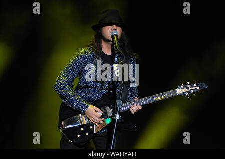 Rio de Janeiro, le 25 septembre 2015. Guitarrist Daron Malakian de System Of A Down pendant la présentation à Rock in Rio 2015 à Rio de Janeiro, Braz Banque D'Images