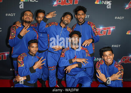 Hollywood, CA. 20e Août, 2019. V.imbattable, à l'AMERICA'S GOT TALENT 'Quart de finale 2' à l'épisode 1414 Kodak Theater à Hollywood, Californie le 20 août 2019. Credit : Faye Sadou/media/Alamy Punch Live News Banque D'Images