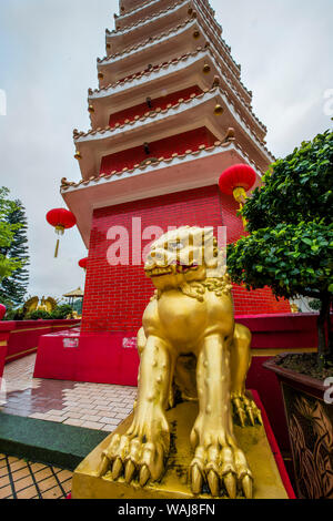 Dix mille bouddhas Monastery, Sha Tin, Hong Kong, Chine. Banque D'Images