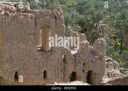 Nizwa. Vieux village désert abandonné. L'Oman. Banque D'Images