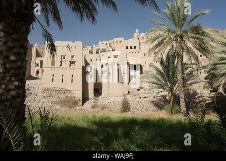 Nizwa. Vieux village désert abandonné. L'Oman. Banque D'Images