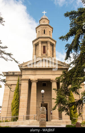 L'Australie, la Tasmanie, Hobart. Point de bataille du quartier historique, l'église anglicane St Georges, faite de grès. Tour utilisée pour la navigation de la rivière Derwent 1800 Banque D'Images