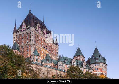 Canada, Québec, Québec. Le Château Frontenac Banque D'Images