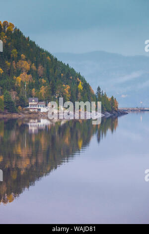 Canada, Québec, Saguenay. Vue du fjord du Saguenay Banque D'Images