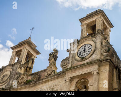 La tour de l'horloge du palais, Sedile Matera, Basilicate. Banque D'Images