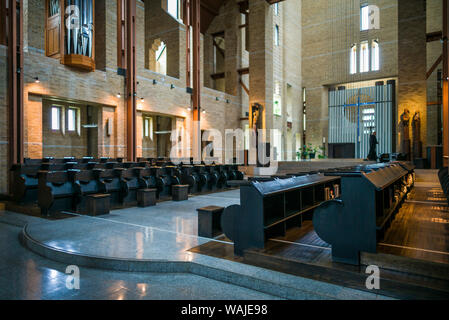 Canada, Québec, Benoit-du-Lac, Abbaye St-Benoit-du-Lac, l'abbaye bénédictine, construite en 1912, l'intérieur de l'église Banque D'Images