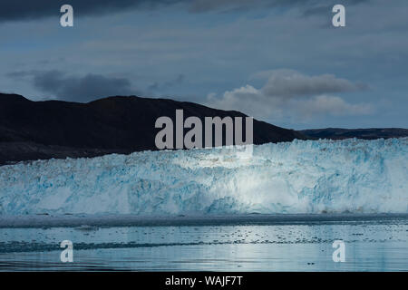 Le Groenland. Eqip Sermia. Face du glacier. Banque D'Images