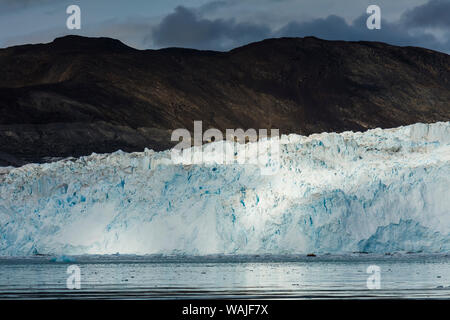 Le Groenland. Eqip Sermia. Face du glacier. Banque D'Images