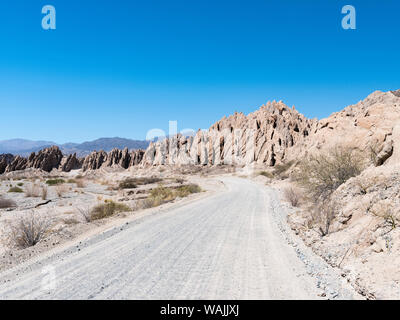 Célèbre Routa 40 Quebrada de Las Flechas de passage dans la région de Valles calchaqui, Province de Salta, Cafayate, Argentine. Banque D'Images