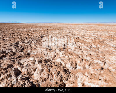 Salar de Arizaro, l'un des plus grands appartements du sel dans le monde. L'Altiplano près de Tolar Grande village, près de la frontière du Chili. L'Argentine. Banque D'Images