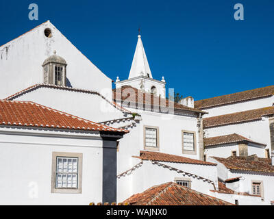 Le Portugal, Leiria, Obidos. L'un des plus pittoresques villages médiévaux au Portugal. Banque D'Images