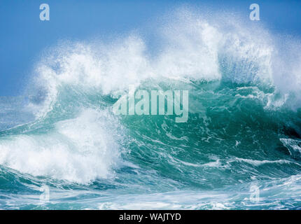 Kauai, Hawaii. Vagues, Port Allen, Hanapepe Banque D'Images