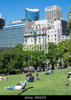 Retiro, la Plaza San Martin park. Buenos Aires, Argentine. (Usage éditorial uniquement) Banque D'Images