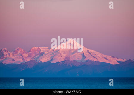 Le mont Redoubt, Lake Clark National Park et préserver, de l'Alaska, USA. Banque D'Images