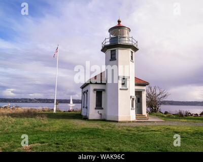 Le phare de Point Robinson, Maury Island, près de Seattle, Washington State, USA Banque D'Images