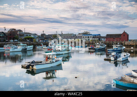 USA, Massachusetts, Cape Ann, Rockport. Rockport Harbor et Motif Numéro Un Banque D'Images