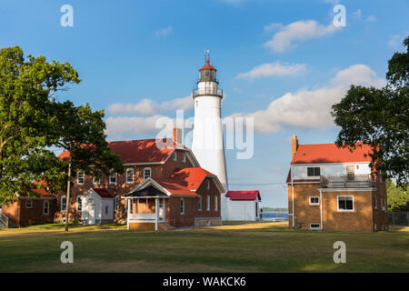 Fort Gratiot phare le long du lac Huron, Port Huron, Michigan. Banque D'Images