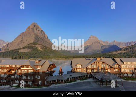 Beaucoup d'hôtels à Glacier Glacier National Park, Montana, USA Banque D'Images