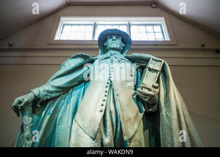 USA, New Hampshire, Cornish. Parc historique national de Saint-Gaudens, ancienne maison du 19ème siècle, sculpteur Augustus Saint-Gaudens. Sculpture du Puritan Banque D'Images