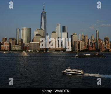 Juin 07, 2018, Jersey City, New Jersey, le ciel de New York. Banque D'Images