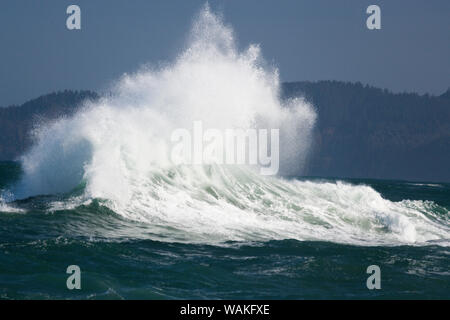 Tempête de printemps, vagues, Cape Kiwanda State Park, côte de l'Oregon, USA, la fin du printemps Banque D'Images