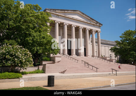 Steps of National Gallery of Art, fait partie du Smithsonian Institute à Washington DV, États-Unis Personnes visibles sur les marches Banque D'Images