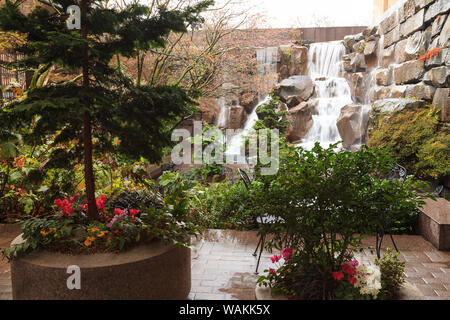 Waterfall Garden Park, Pioneer Square, Seattle, Washington State, USA Banque D'Images