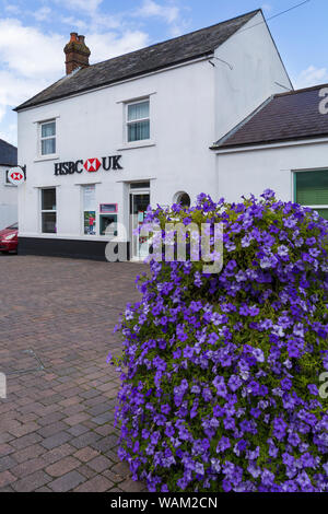 La banque britannique HSBC de Hythe, Hampshire, Royaume-Uni en août Banque D'Images