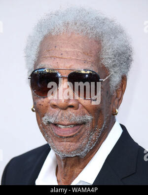 WESTWOOD, LOS ANGELES, CALIFORNIE, USA - 20 août : l'acteur Morgan Freeman arrive à la première de Los Angeles de Lionsgate 'Angel' s'est tenue au Regency Village Theatre le 20 août 2019 à Westwood, Los Angeles, Californie, États-Unis. (Photo par Xavier Collin/Image Press Office) Banque D'Images