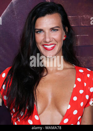 WESTWOOD, LOS ANGELES, CALIFORNIE, USA - Le 20 août : L'actrice Natalie Burn (Natalia Guslistaya) arrive à la première de Los Angeles de Lionsgate 'Angel' s'est tenue au Regency Village Theatre le 20 août 2019 à Westwood, Los Angeles, Californie, États-Unis. (Photo par Xavier Collin/Image Press Office) Banque D'Images