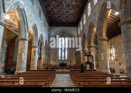 Intérieur de la cathédrale St Machar, Old Aberdeen, Aberdeen, Écosse, Royaume-Uni Banque D'Images