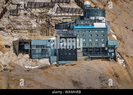 Garmisch-Partenkirchen, Allemagne, le 5 août., 2019 : Vue de la station de mesure de l'environnement et de surveillance de l'environnement dans la station de l'Alp de Bavière Banque D'Images