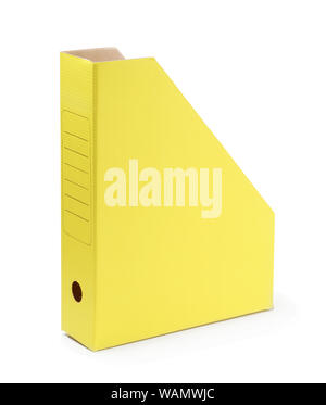 Stockage vertical pour documents. Bac d'outils Office. Isolé sur fond blanc. Banque D'Images