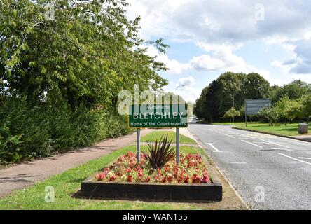 Bletchley, Milton Keynes est le foyer de Bletchley Park, où les décrypteurs (notamment Alan Turing) a travaillé pendant la Seconde Guerre mondiale. Banque D'Images